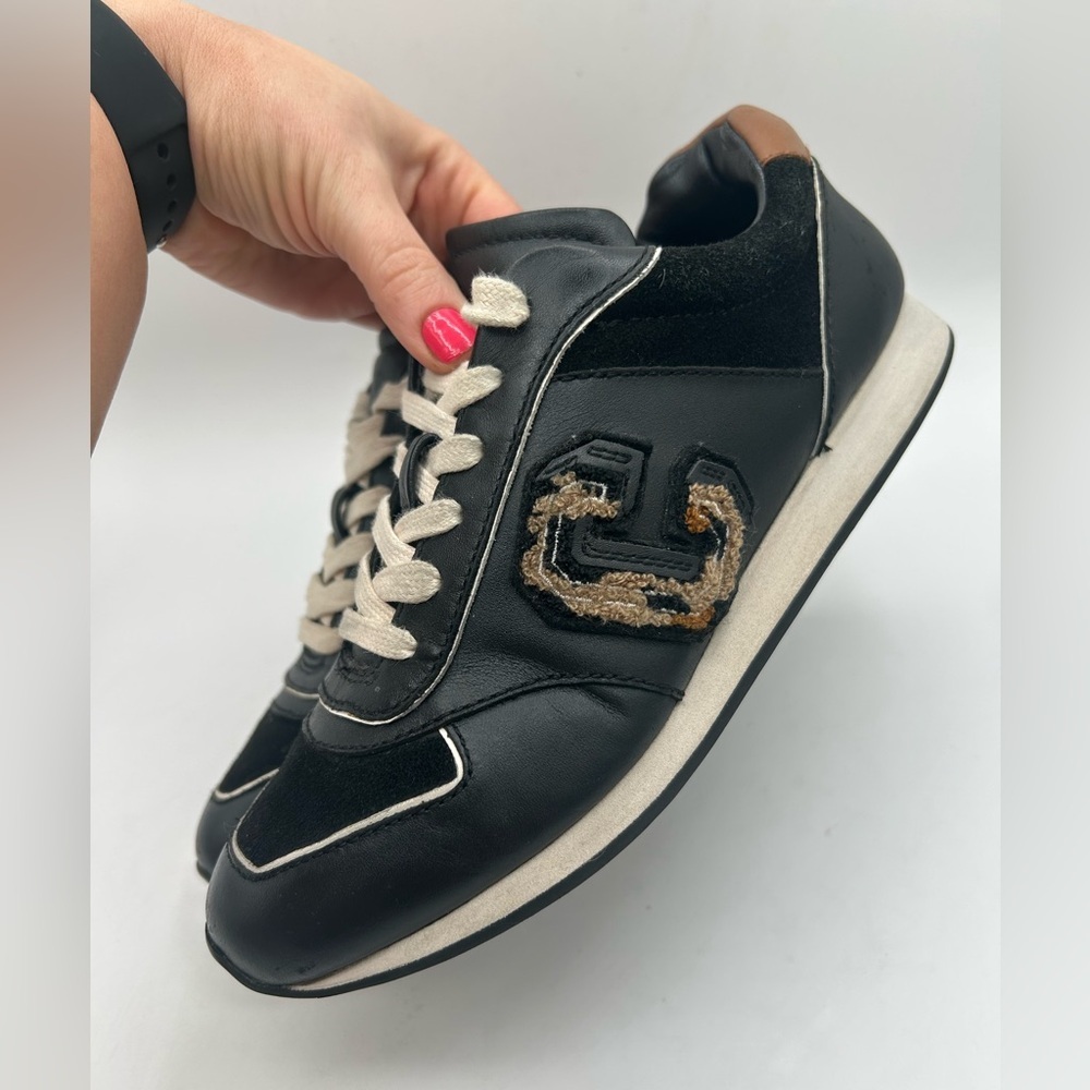 Coach Rebecca Varsity Nap/suede Black/leopard, athletic, sneaker, retro , track